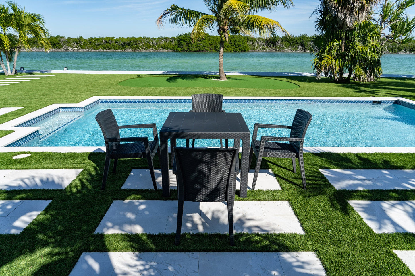 Montana 5-Piece Dining Set-Anthracite