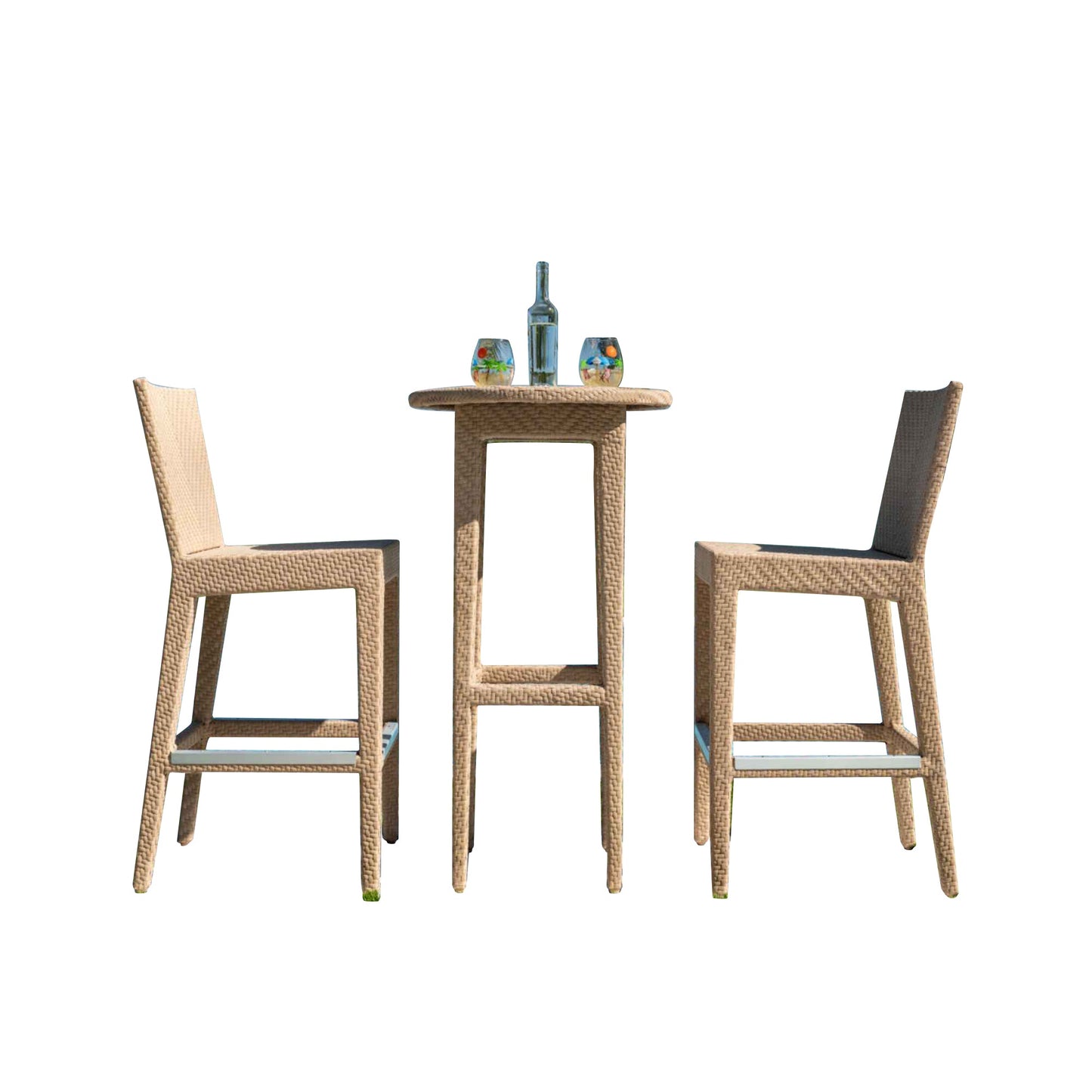 Panama Jack Austin 3-Piece Round Pub Table Set