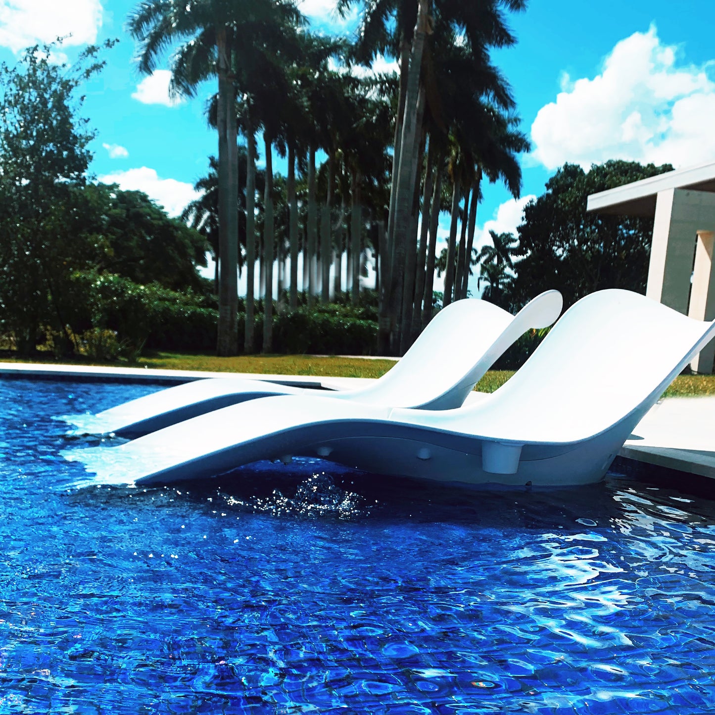 Panama Jack Wave In Pool Chaise Lounger (Set of 2)