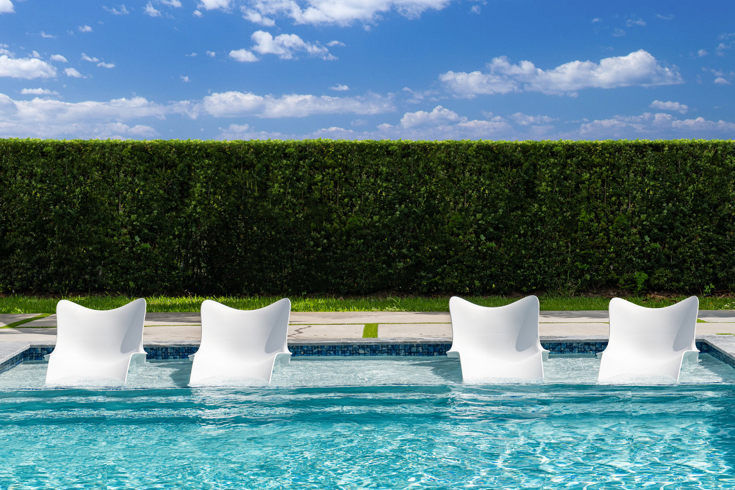 Panama Jack Wave In Pool Chaise Lounger (Set of 4)