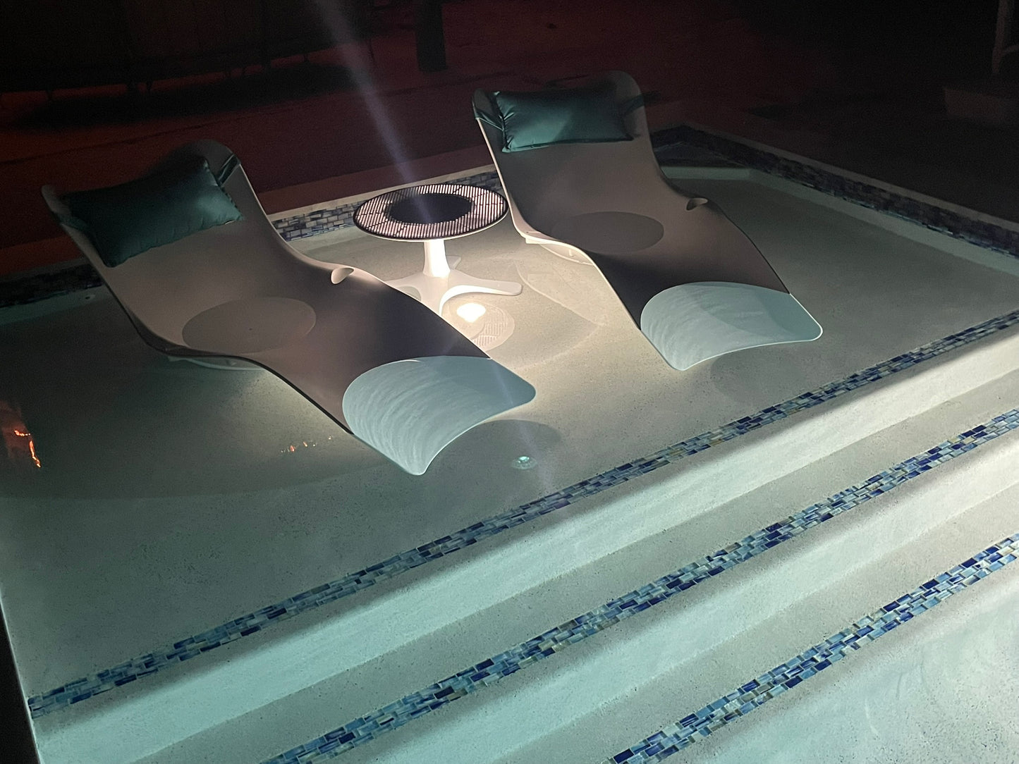 Panama Jack Wave Set of 4 Wave In-Pool Chaise Loungers