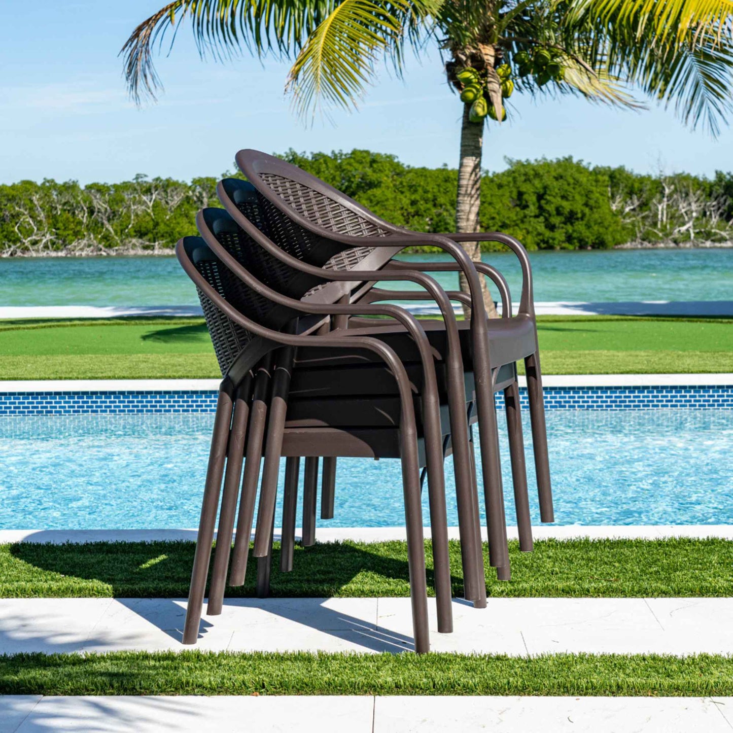 Mona 7-Piece Dining Set-Brown