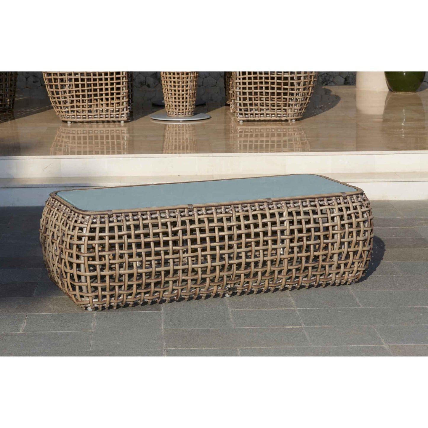 Dynasty Coffee Table with Glass