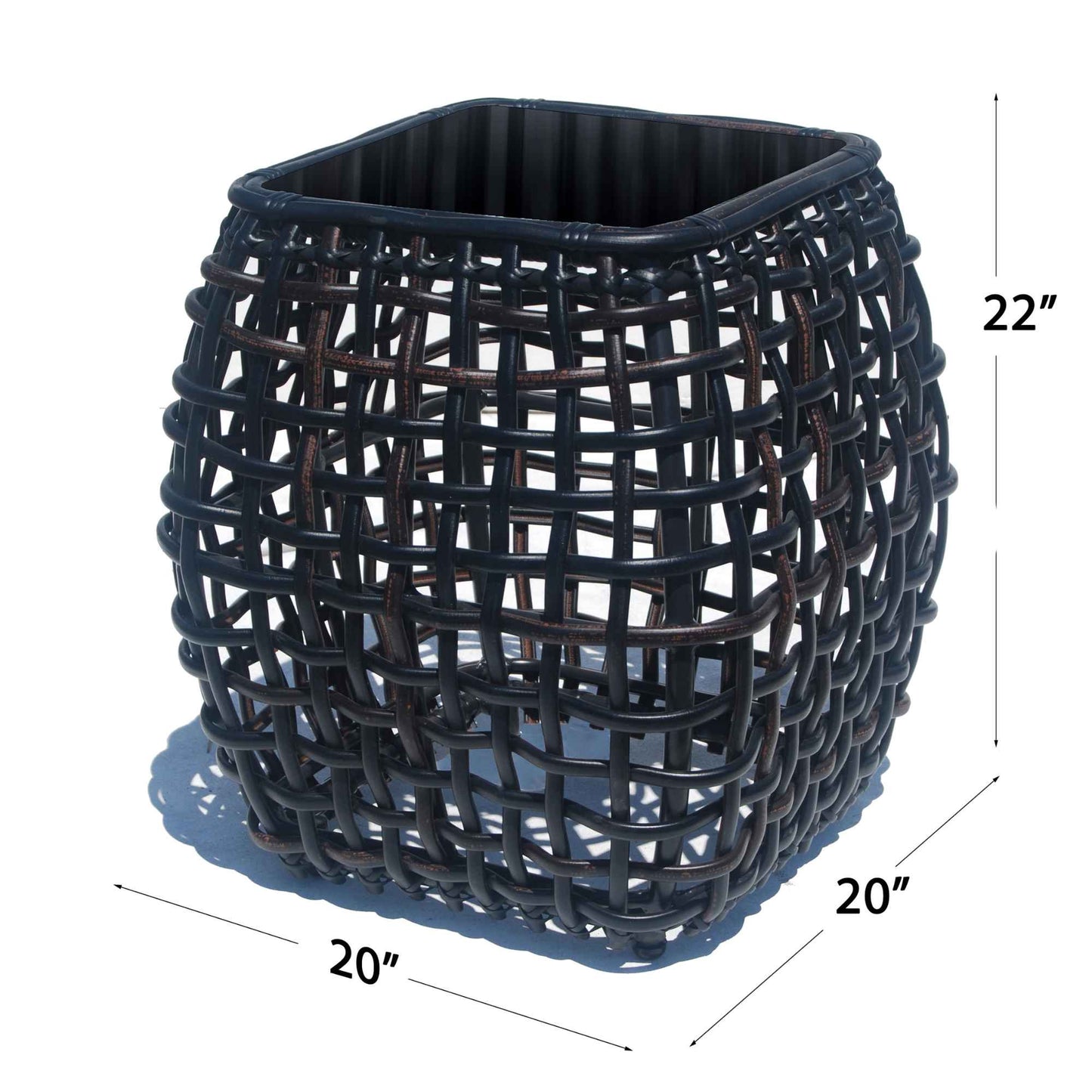 Dynasty Side Table with Glass