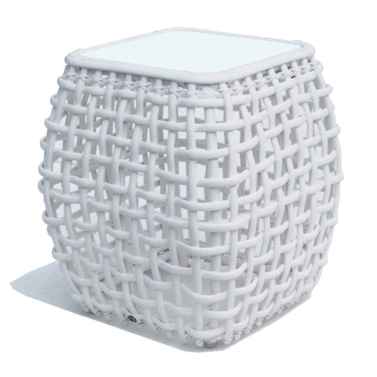 Dynasty Side Table with Glass