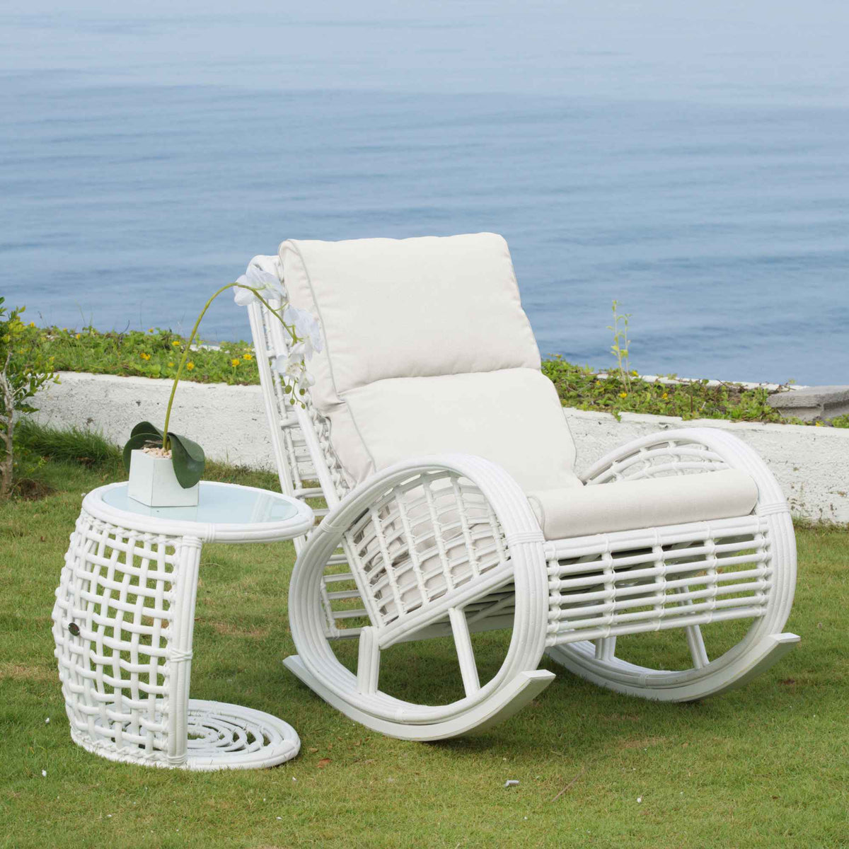 Dynasty Rocker with Sunbrella Cushion