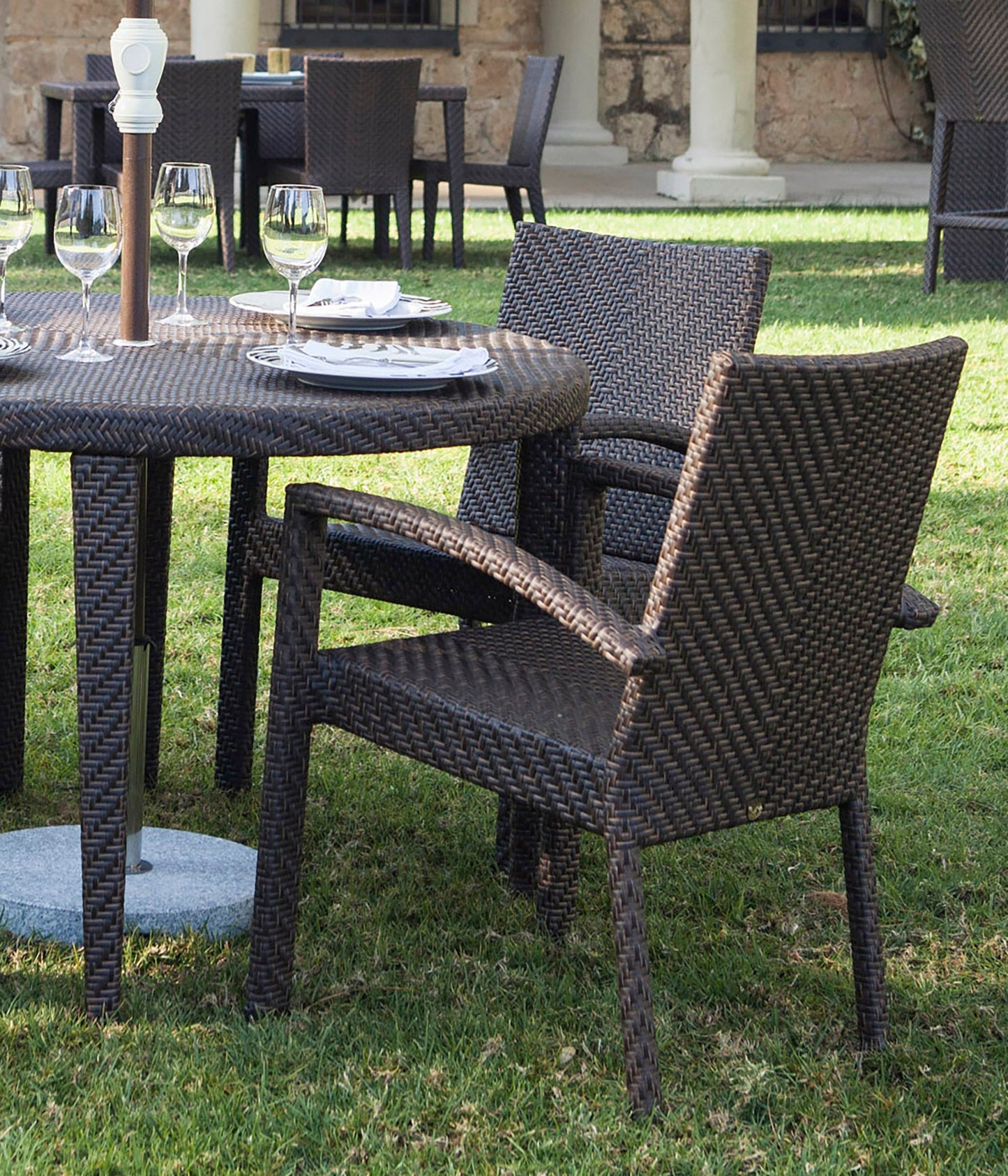 Atlantis Stackable Set of 2 Armchairs