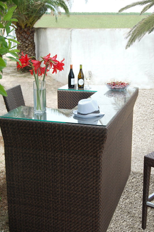 Atlantis Outdoor Bar with Glass