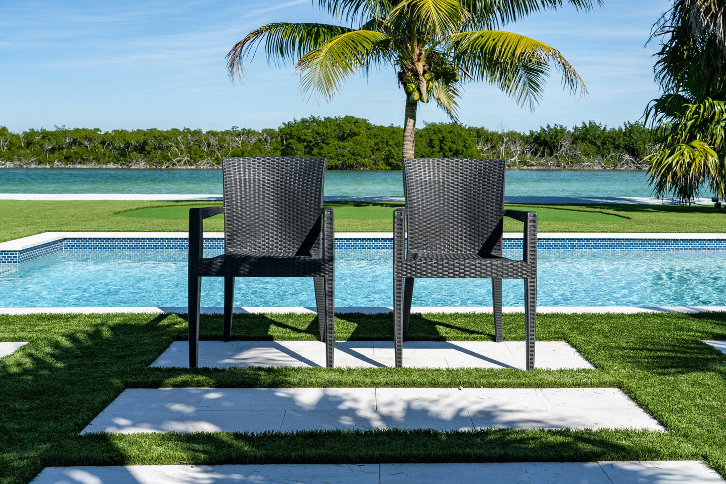 Montana Set of 2 Stackable Armchair-Anthracite
