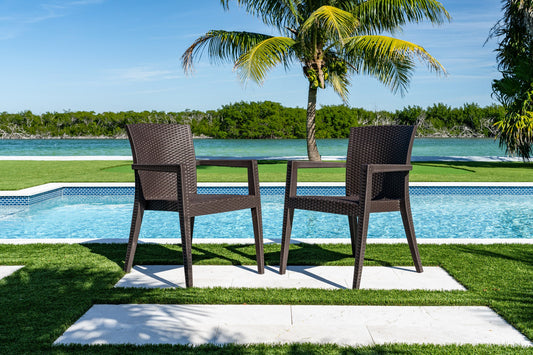 Montana Set of 2 Stackable Armchair-Brown