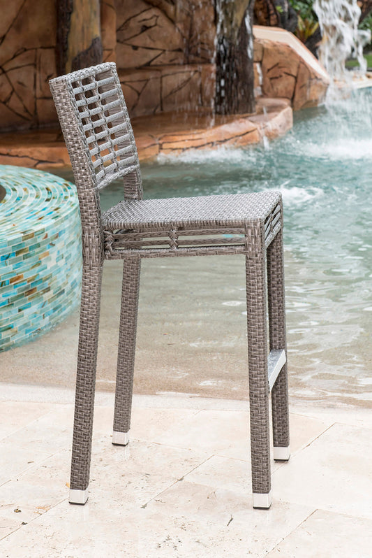 Panama Jack Graphite Set of 2 Stackable Barstools