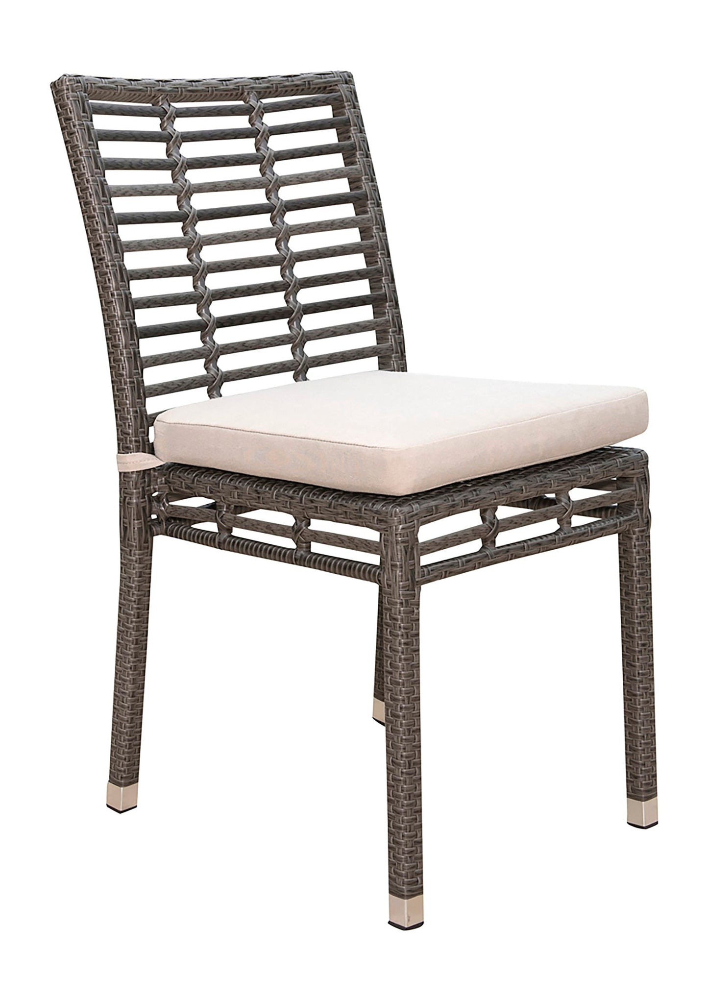 Panama Jack Graphite Set of 2 Stackable Side Chairs with Cushion
