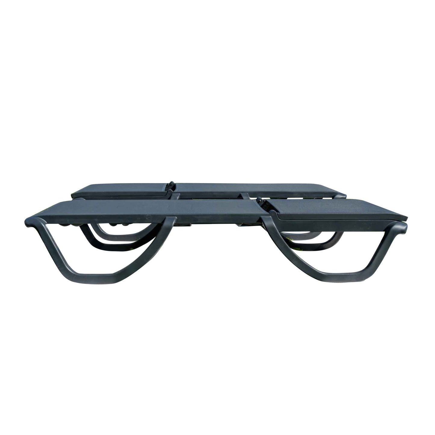Florence Set of 2 Chaise Lounger - Anthracite - Anthracite Sling