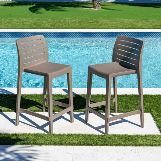 Leva Set of 2 Counterstools - Cappucino
