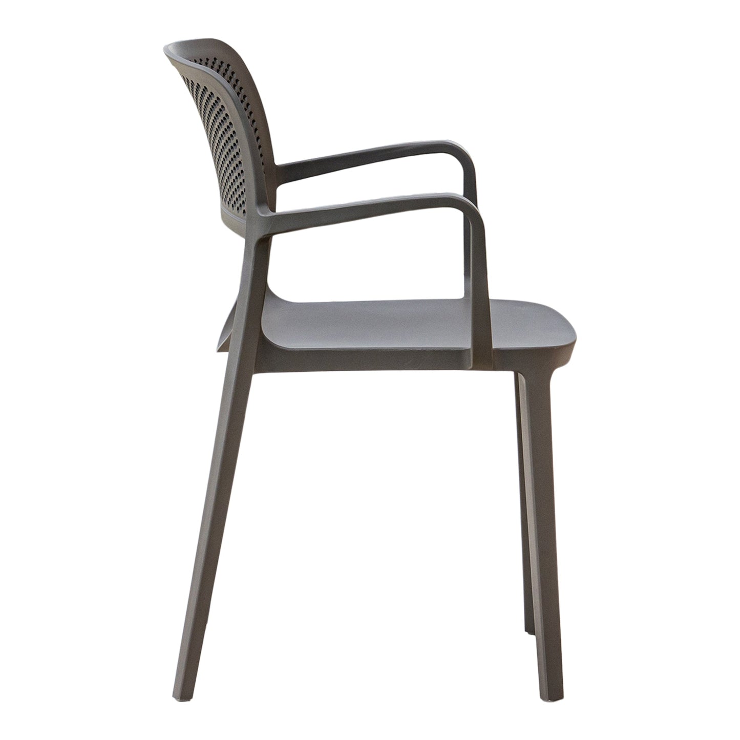 Mila Set of 2 Stackable Armchair-Cappuccino