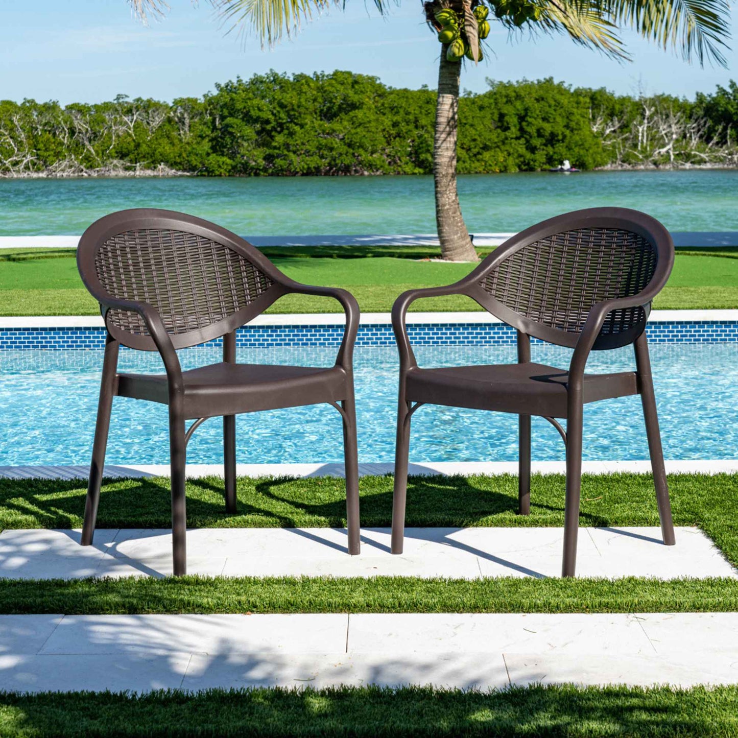 Mona 5-Piece Dining Set-Brown