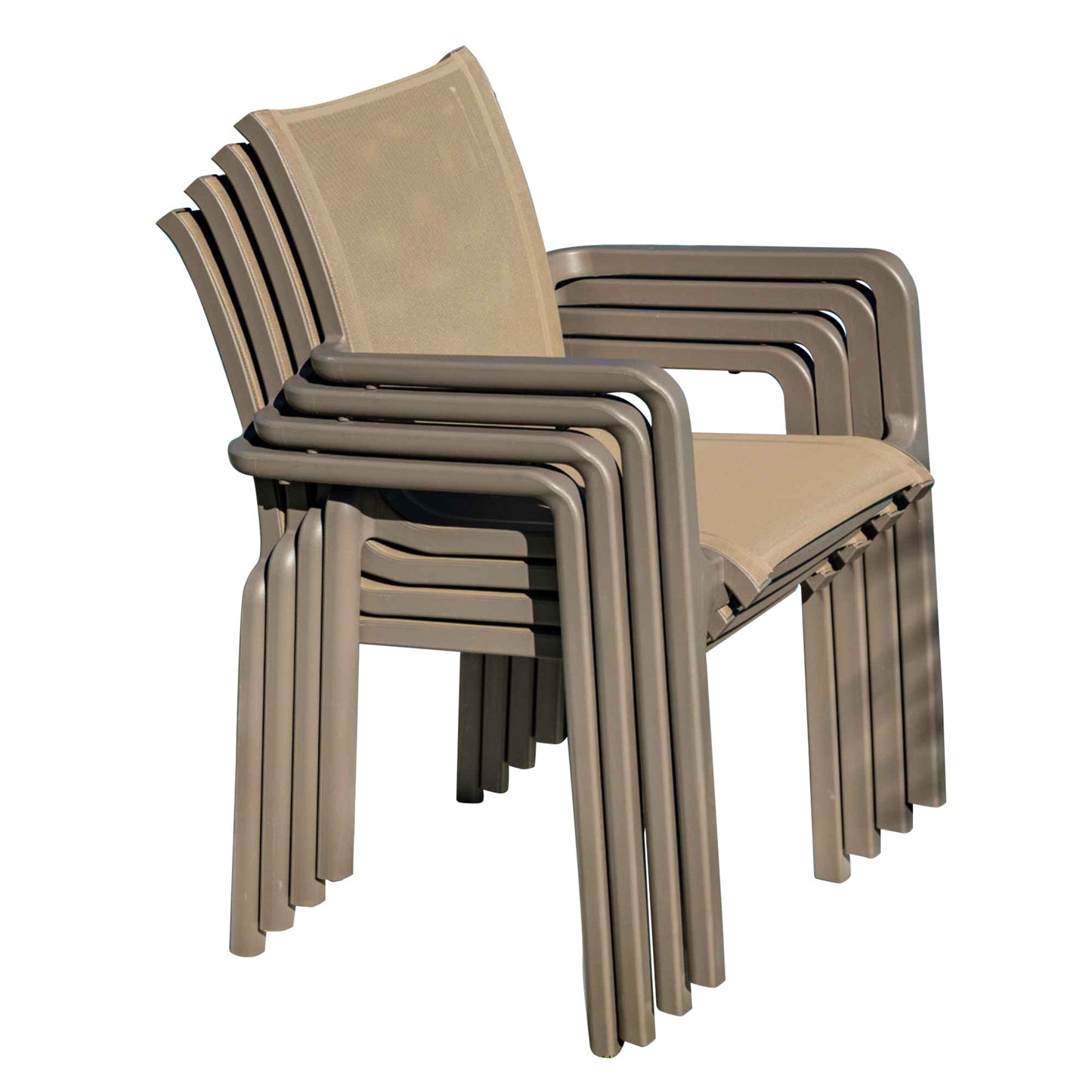 Paris Set of 2 Sling Armchairs - Cappucino